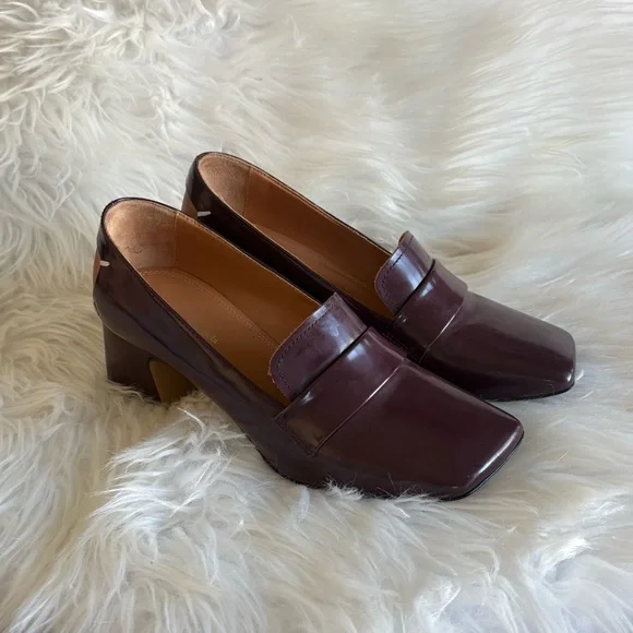 Maison Martin Margiela Women's Burgundy Heels - Picture 5 of 8